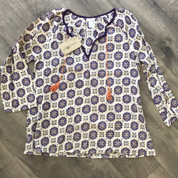 NATURAL LIFE Tops - Natural life Bohemian lightweight beach top